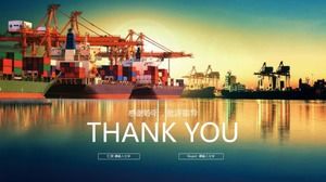 Descarga gratuita de la plantilla PPT de fondo industrial