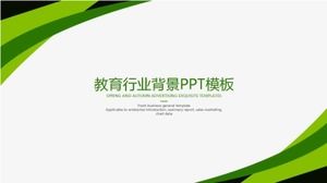 เทมเพลต PPT พื้นหลังอุตสาหกรรมการศึกษา