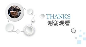 Modèle PowerPoint Éclair bleu