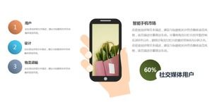 Template PPT laporan kerja sederhana dan datar