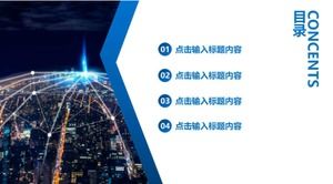 Renkli renk çubuğu PPT şablonu indir