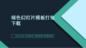 Pobierz pakiet szablonu zielonego pokazu slajdów