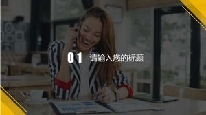 Template PPT pola butik