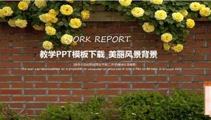 Predare șablon PPT descărcare_fond frumos peisaj