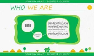 卡通背景PPT模板