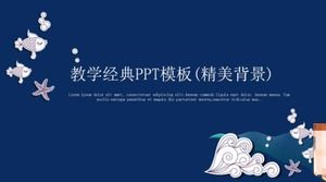 Klasik PPT şablonunu öğretmek (nefis arka plan)