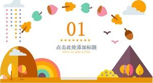 Modèle de fond de dessin animé jaune