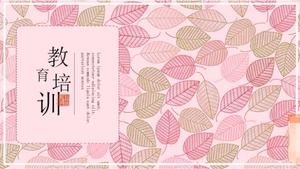 Modèle PPT - fond rose