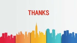 Colorful background PPT template download