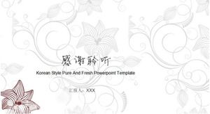 Modèle ppt spécial fleur de style chinois
