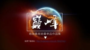 Backpacker world travel szablon PPT