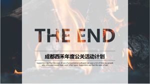 مجردة جميلة قالب نمط الخلفية PPT