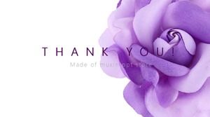 Fioletowy szablon raportu z pracy tekstury PPT