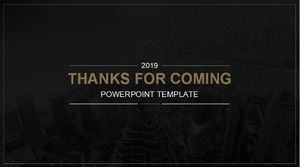 黑色背景PPT幻灯片模板