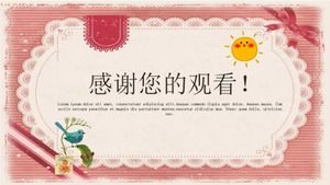 รูปแบบการสอน PPT-พื้นหลังสีเหลือง-สไตล์เส้นขอบสีแดงเข้ม