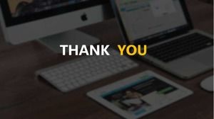 Tema de tastatură a computerului șablon PPT de afaceri