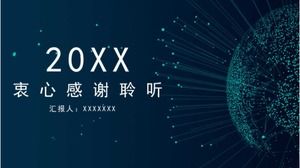 오픈 클래스 PPT 템플릿을 말하는 녹색 실용 교사