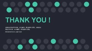 Șablon ppt dinamic de afaceri simplu verde