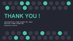 Modelo de PPT de fundo de bolinhas verdes