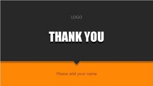 Modelo de PPT-Tema de Negócios de Cooperação de Relações Públicas