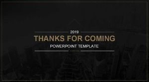 Скачать презентацию бизнес-шаблона PPT на черном фоне