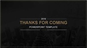 Black background PPT slides template