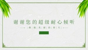 Grüne Streifen Hintergrund PPT-Vorlage