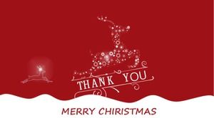 聖誕老人飛翔PPT模板（精美模板）