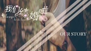 Plantilla ppt del plan de planificación del proceso de boda