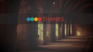 Exquisite color show creative flat work summary ppt template