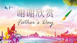 Plantilla ppt del libro conmemorativo del tema del día del padre