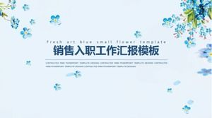 Satış işe alım çalışma raporu ppt şablonu