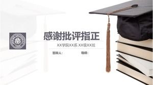 Szablon PPT do obrony pracy magisterskiej na Uniwersytecie Pekińskim