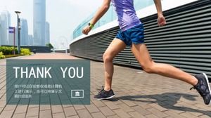 Boş zaman fitness sporları ppt şablonu