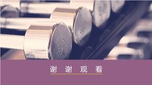 Modelo de ppt de promoção de produtos de clube de fitness