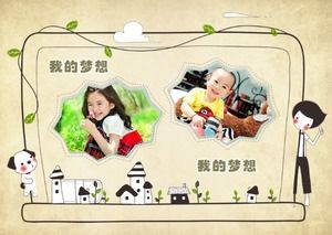 Templat ppt pesta ulang tahun TK