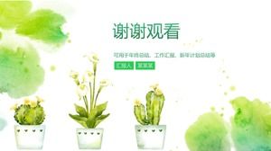 Hafif ve saf iş genel ppt şablonu