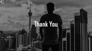 Modelo de ppt de estilo de negócios simples europeu e americano