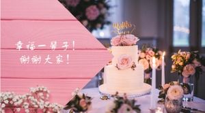 Modelo de ppt de caso de planejamento de casamento de alta qualidade