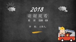 Çalışan yangın güvenliği eğitimi ve öğretimi ppt şablonu