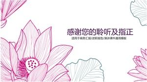 Fresh hand drawn business report ppt template