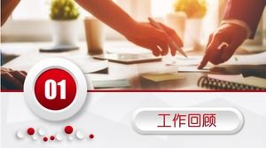 تقرير عمل مجهرية حمراء قالب ppt