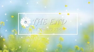 Template ppt buku memori pemuda latar belakang bunga pemerkosaan