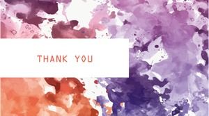 Modèle ppt de dessin animé européen et américain dessiné à la main