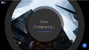 plantilla ppt de negocios minimalista de estilo europeo y americano