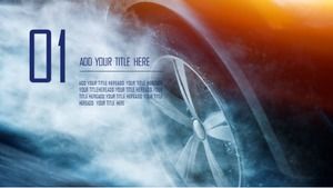 Araba 4S mağazası genel ppt şablonu