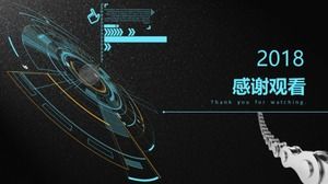 Modello ppt aziendale nero di fascia alta