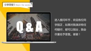 シンプルで明るいキャンパス企業採用フェアpptテンプレート