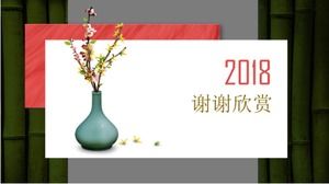 Chiński neoklasyczny szablon stylu ppt