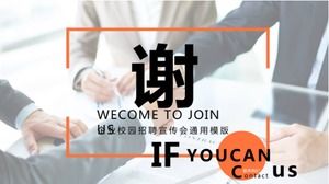 Rekrutacja kampusu korporacyjnego szablon ogólny ppt